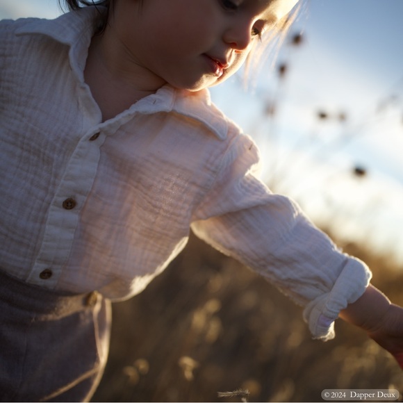 Little Planet | Baby Organic Cotton Gauze Button-Front Shirt - Picture 1 of 6